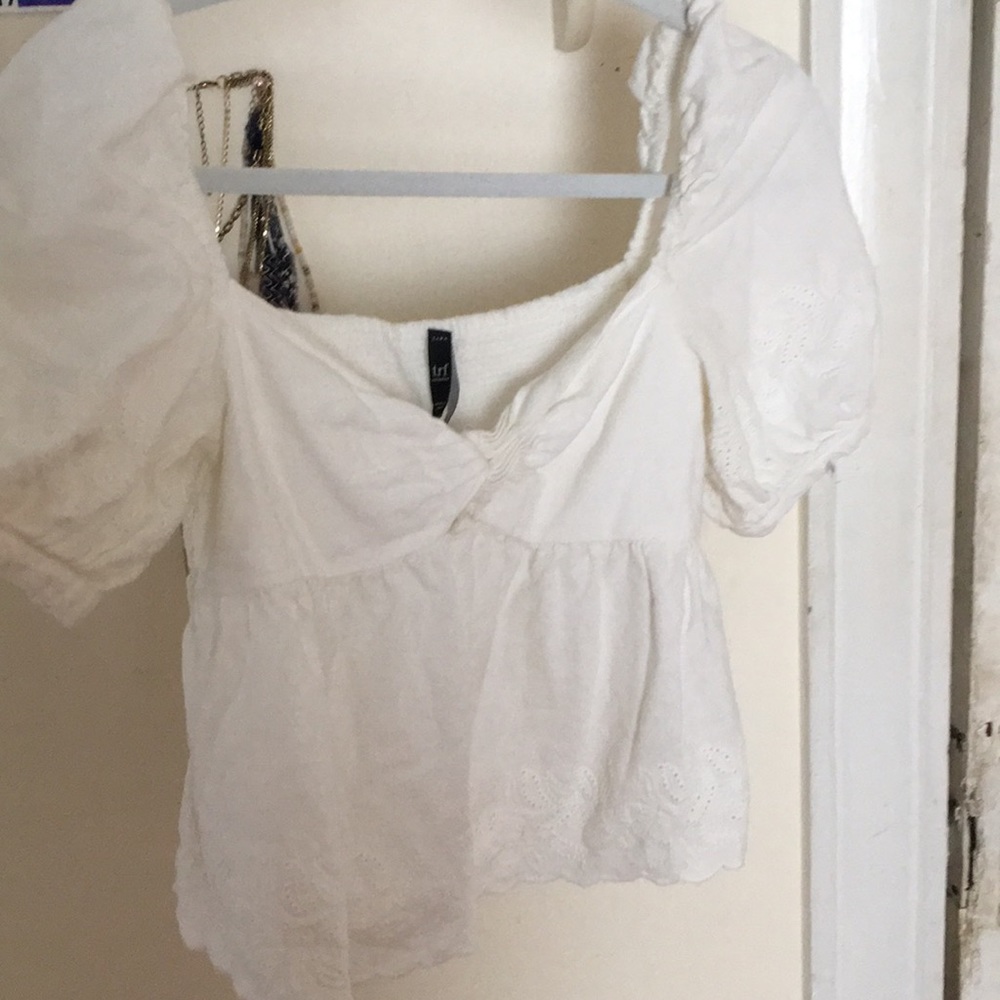 Zara White top